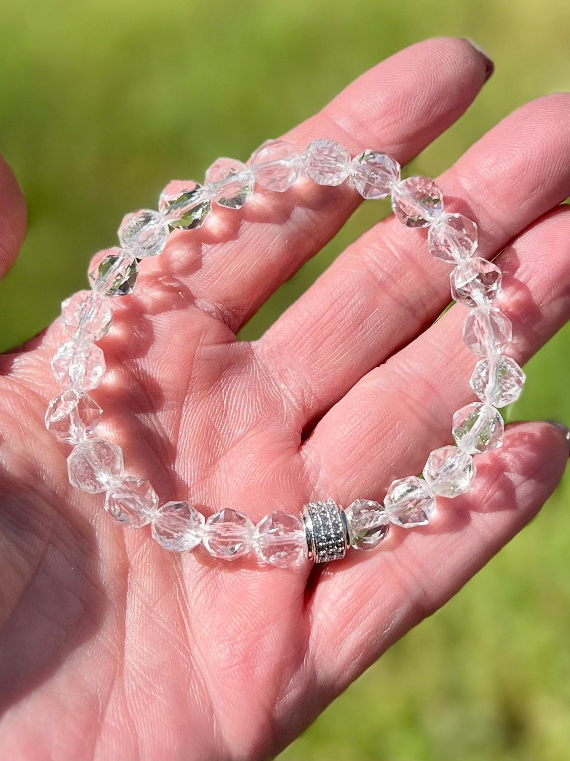 Clear Rock Quartz Bracelet