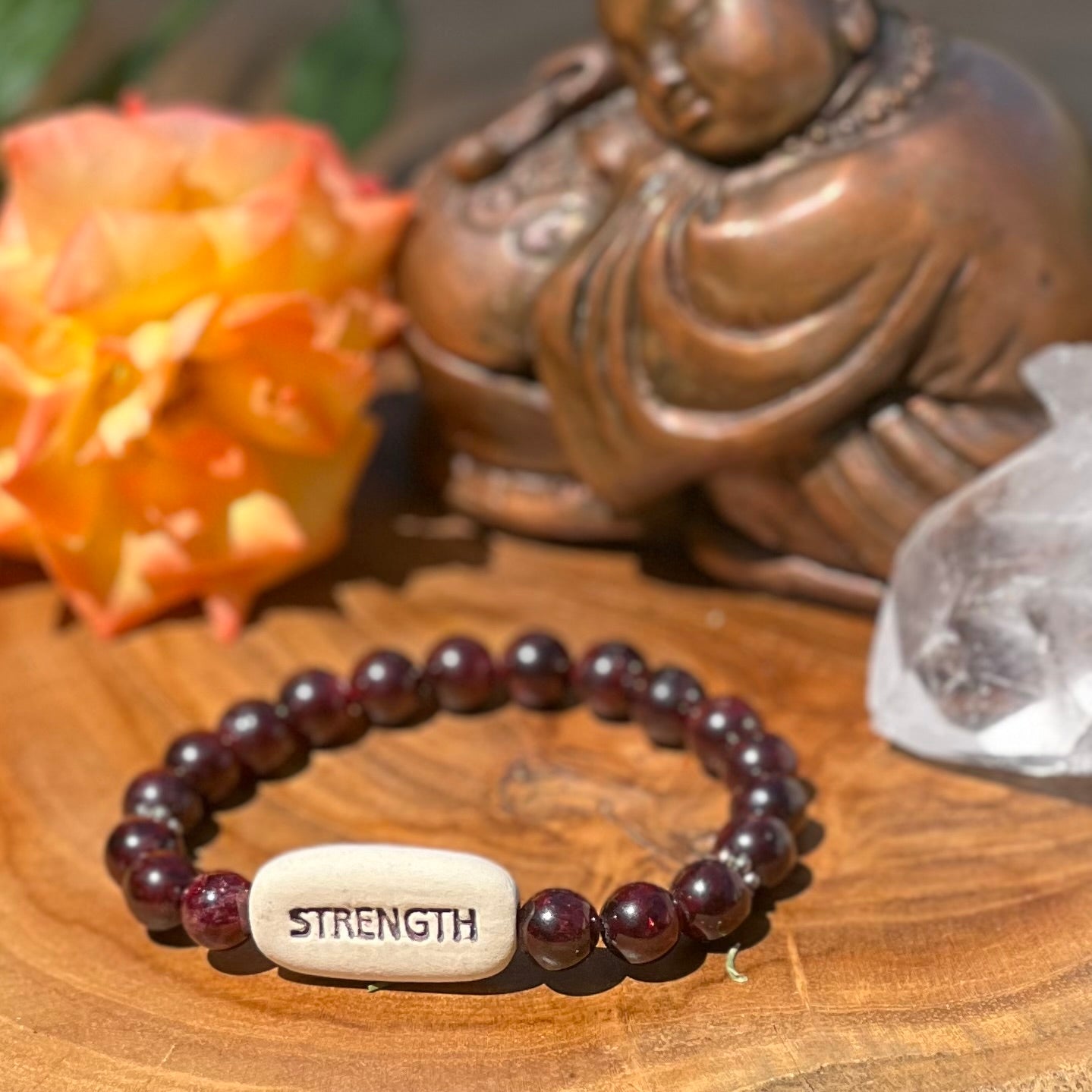 Garnet Strength Bracelet