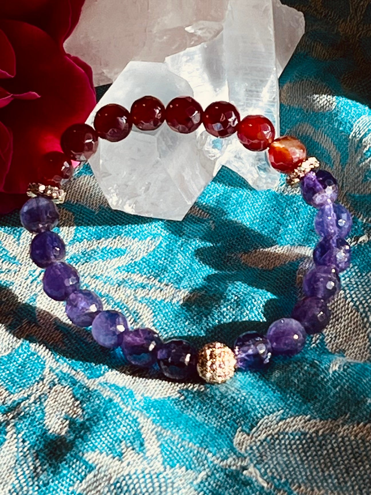 Amethyst & Carnelian Creative Spiritual Bracelet