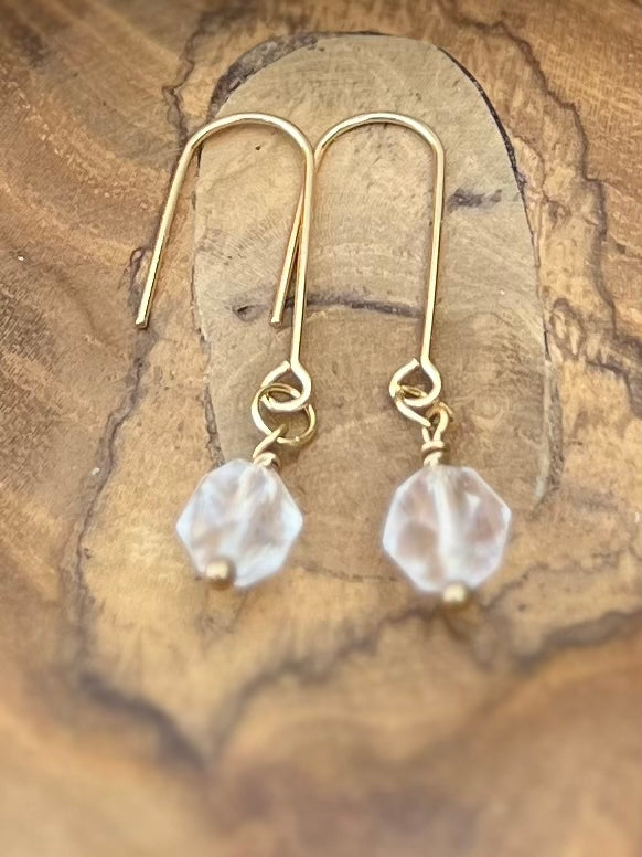 Clear Quartz Earrings on