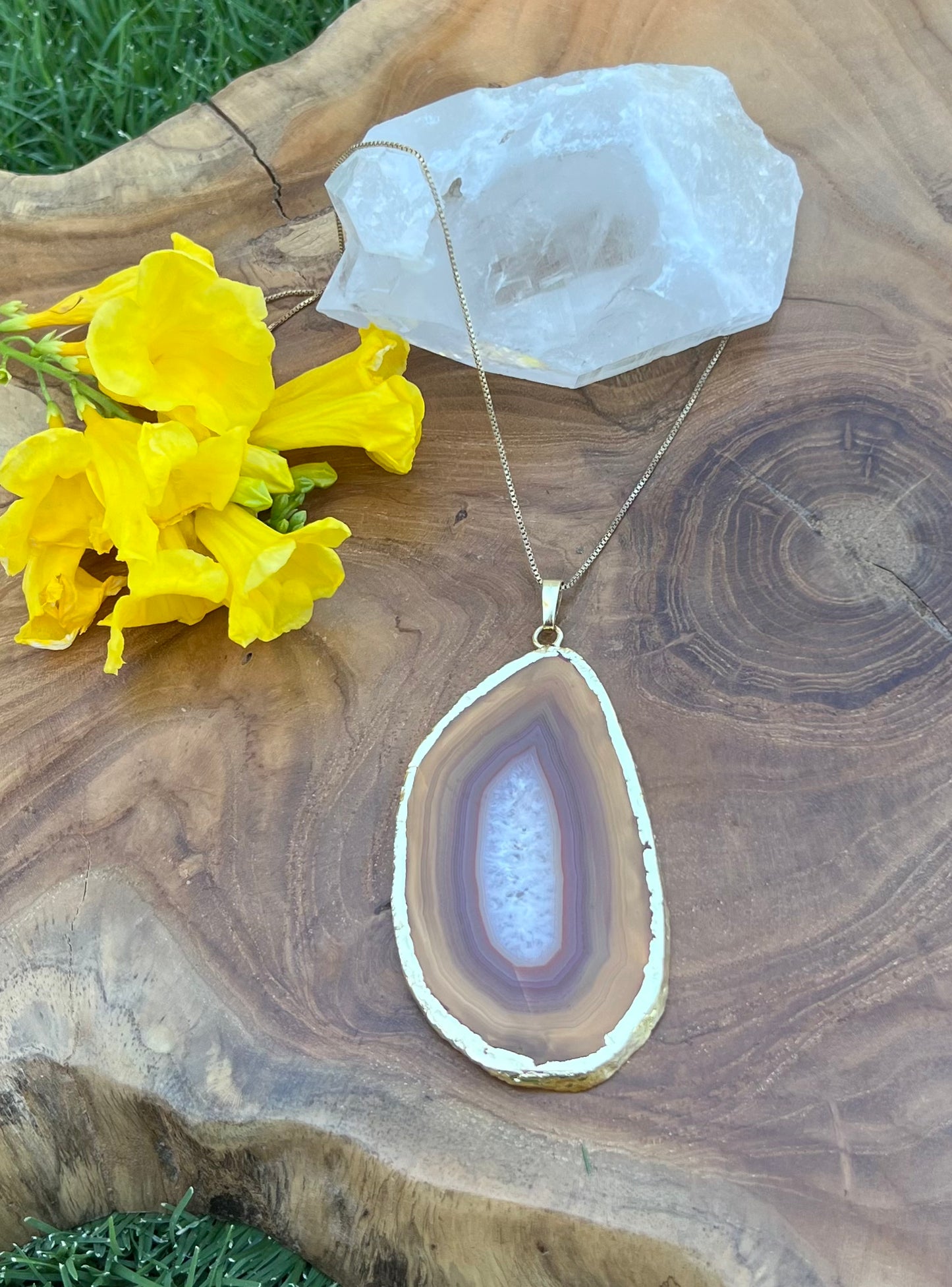 Natural Agate Necklace