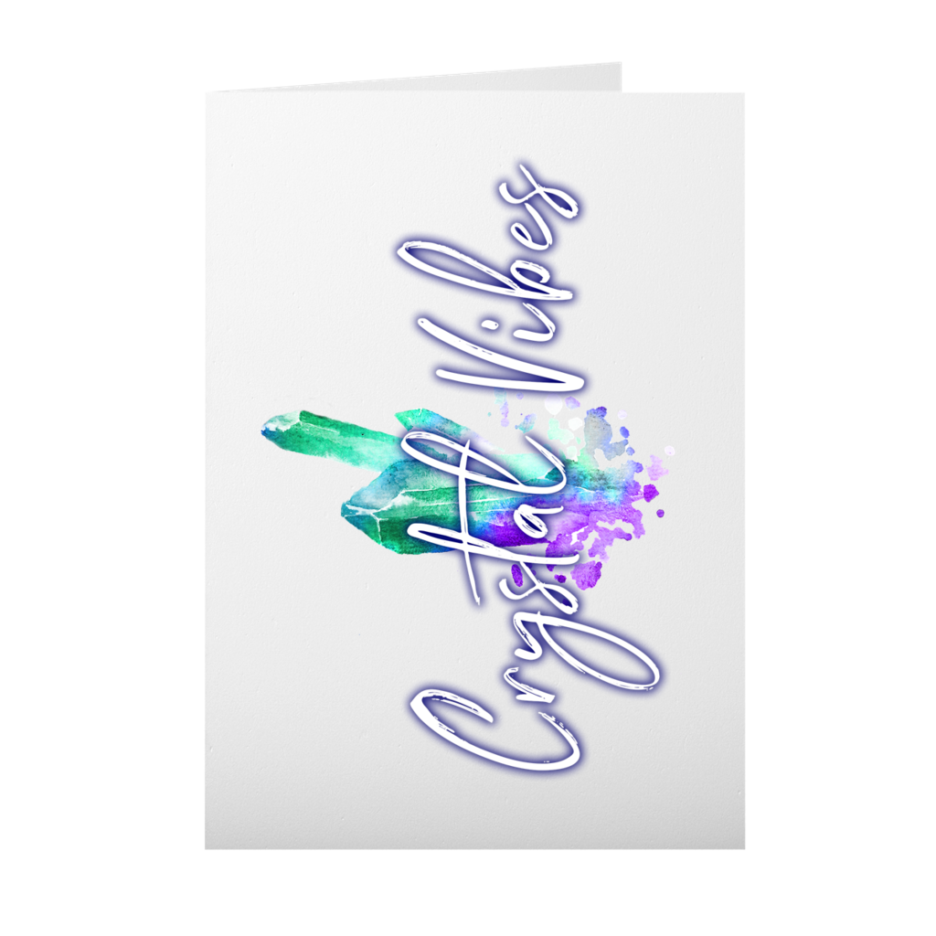 Crystal Vibes Note Card (Blank Inside)