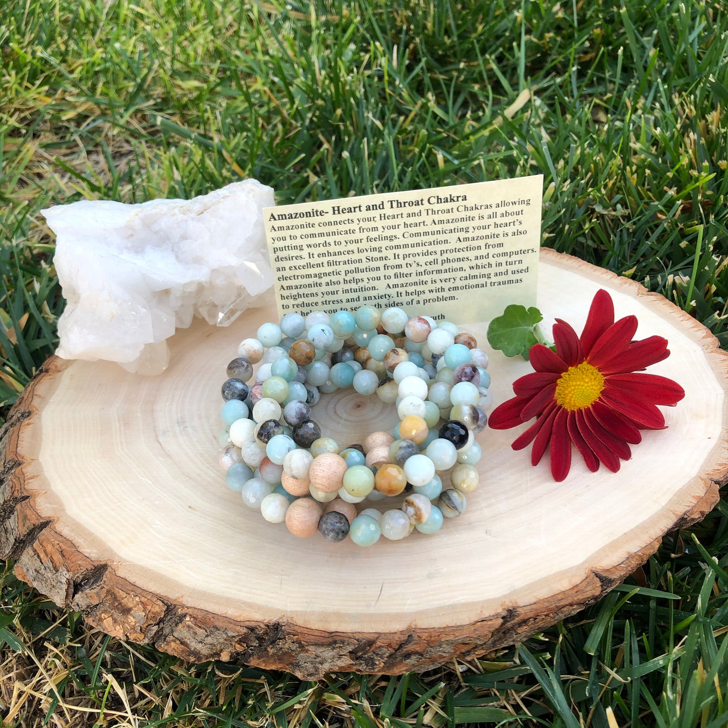 Amazonite Crystal Healing Bracelet