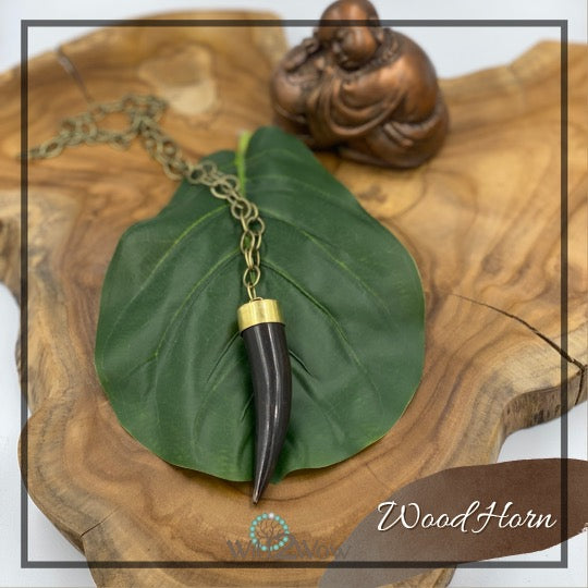 Wood Horn necklace