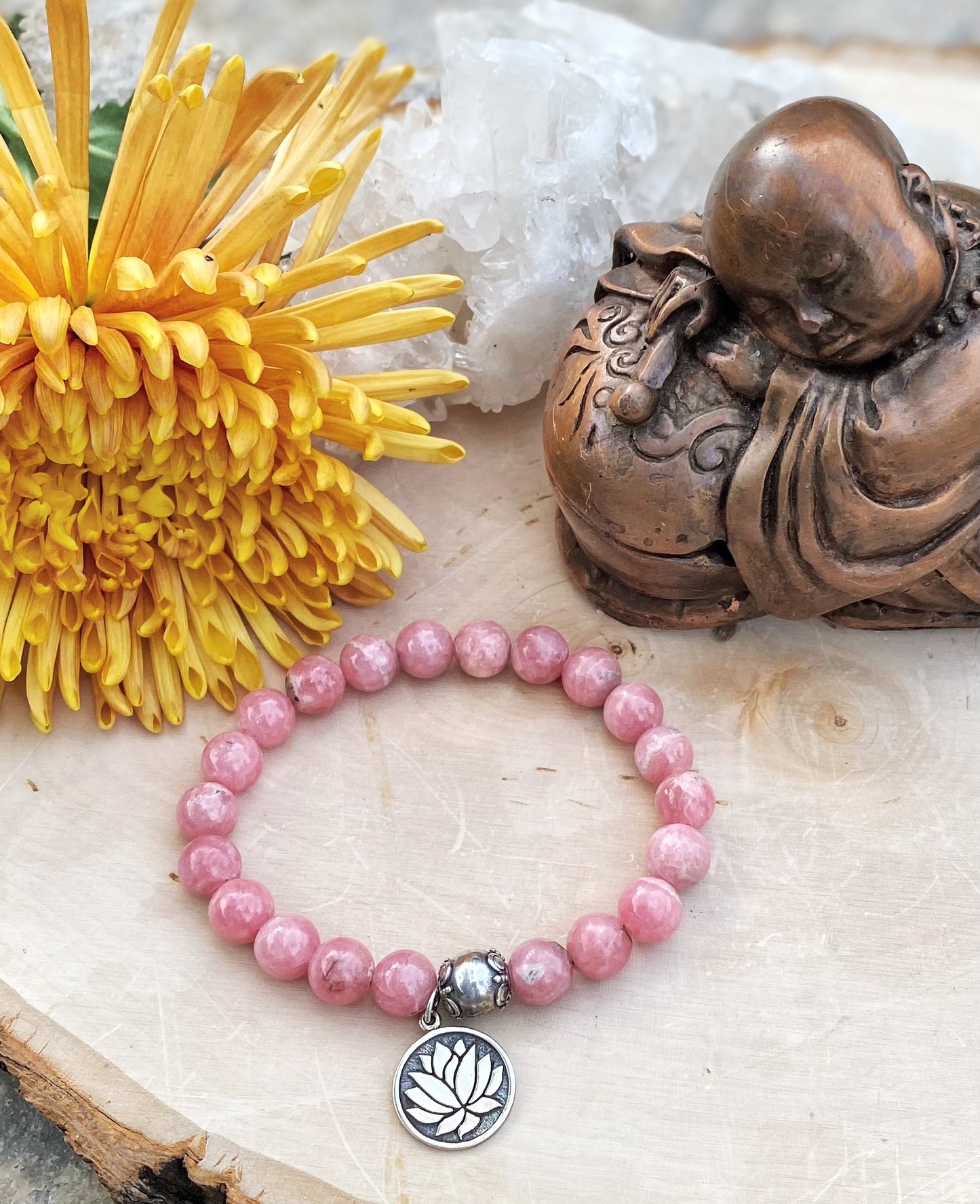 Rhodochrosite Gemstone Bracelet