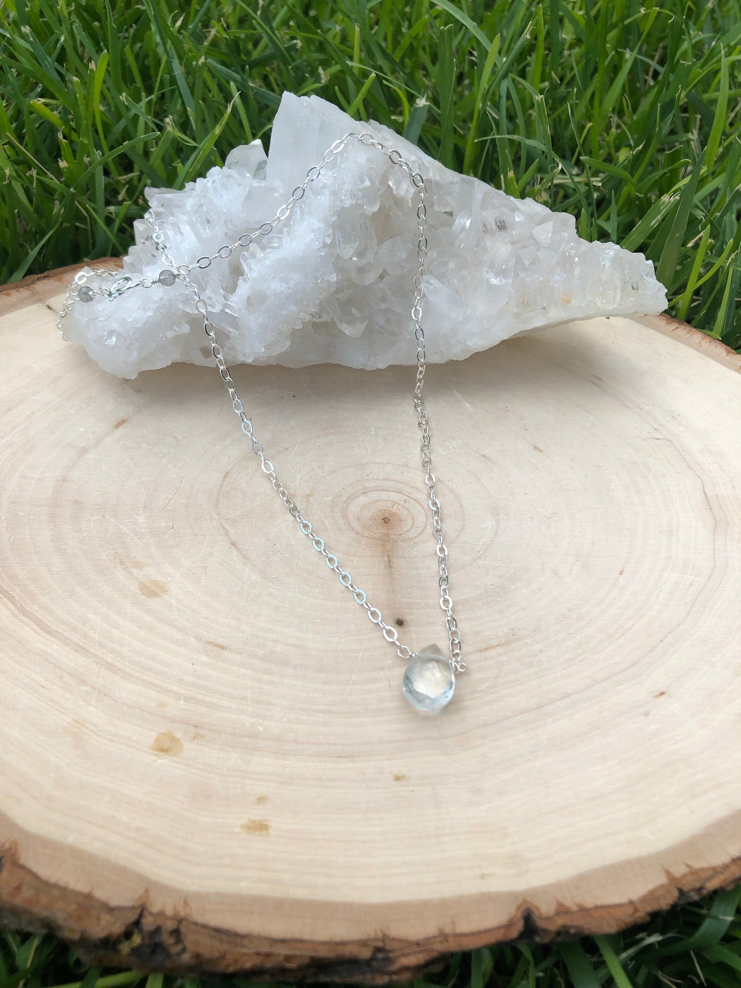 Aquamarine Gemstone Necklace