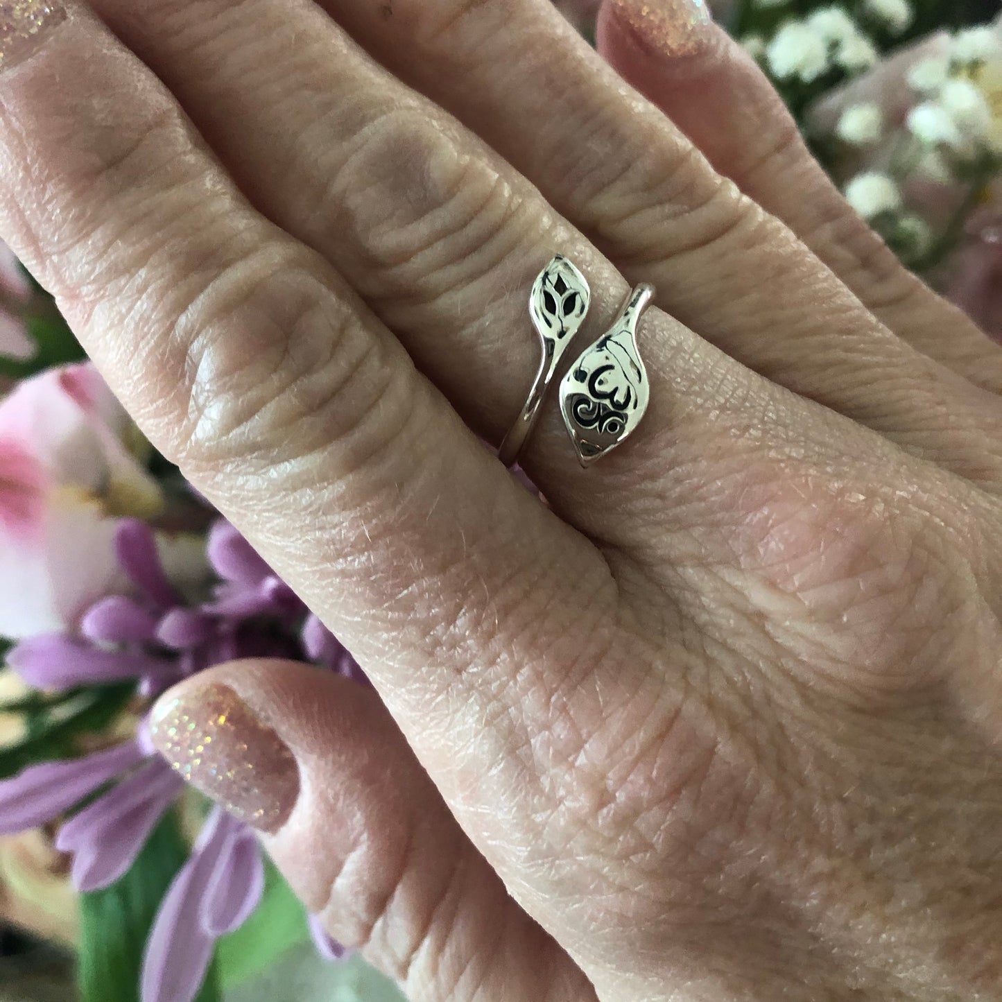 OM Sterling Silver Ring