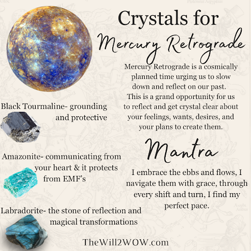 Crystals for Navigating Mercury Retrograde's lessons for Growth  2023
