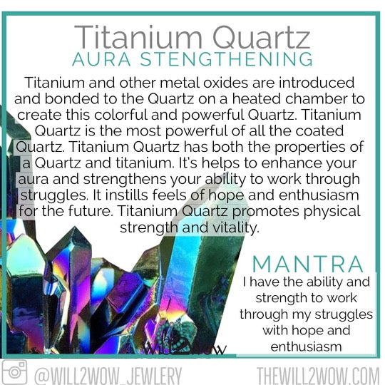 Titanium Quartz Sterling Silver Necklace