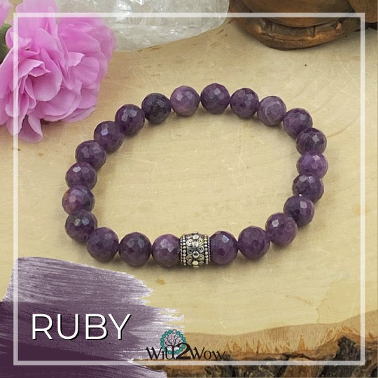 Ruby Gemstone Bracelet