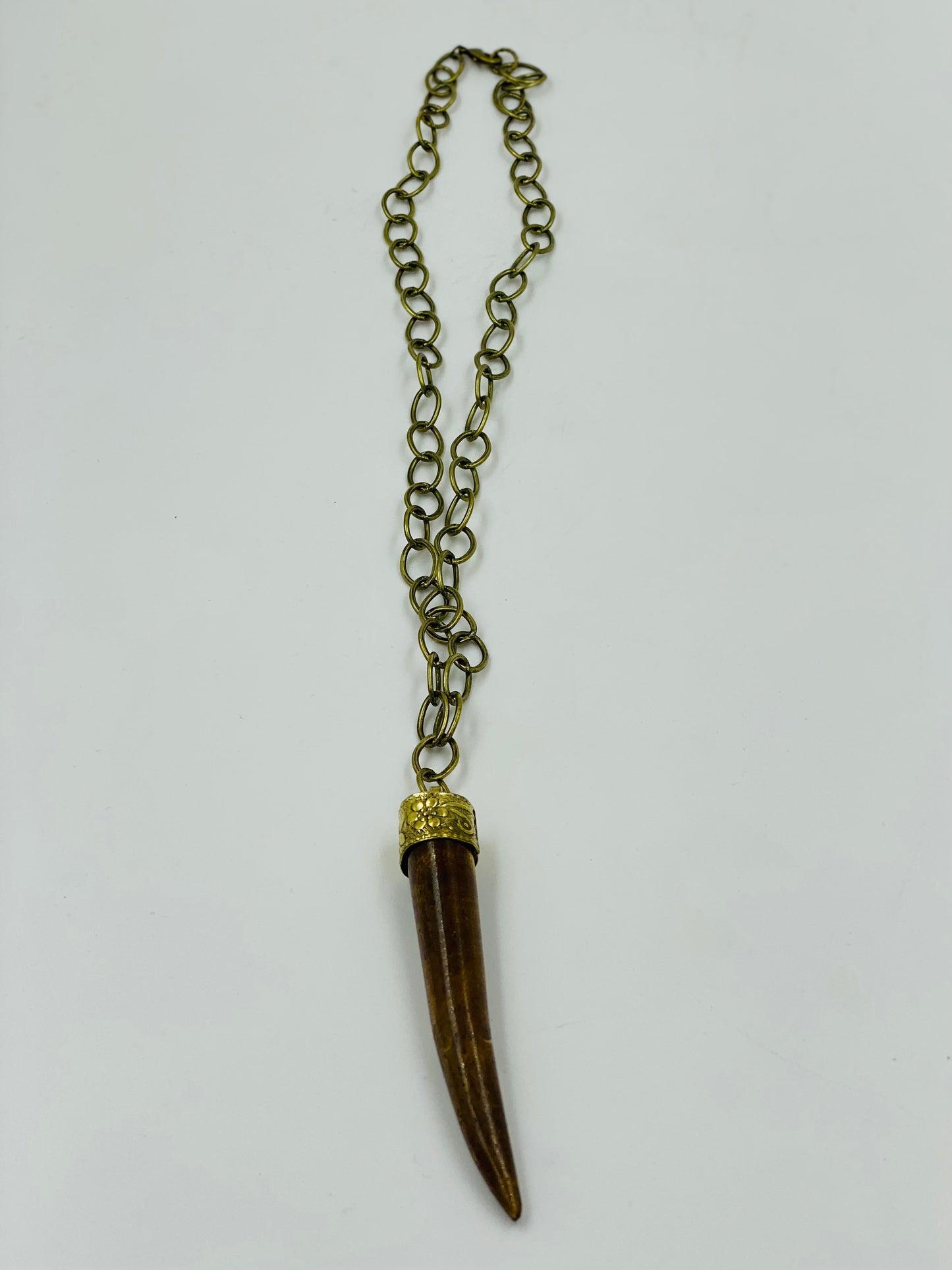 Horn Bone Necklace on Antique Copper