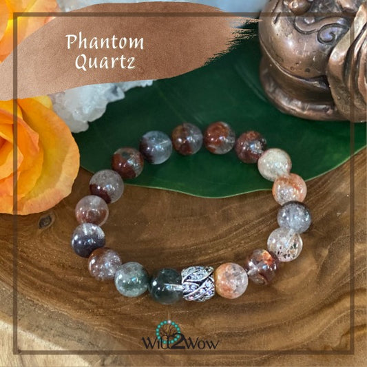 Phantom Quartz Star ⭐️ and Moon 🌙 Bracelet